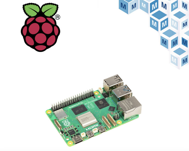 Raspberry Pi 5 Einplatinencomputer, jetzt bei Mouser bestellbar